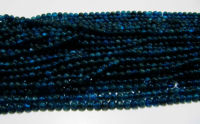 Natural Genuine Neon Apatite Round Plain 4-5mm Beads Strand 13 Inches Long