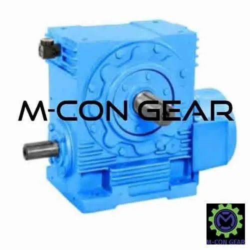 Worm Reduction Gearbox - Color: Blue