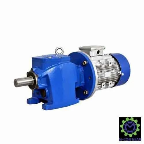 Helical Geared Motor - Color: Blue