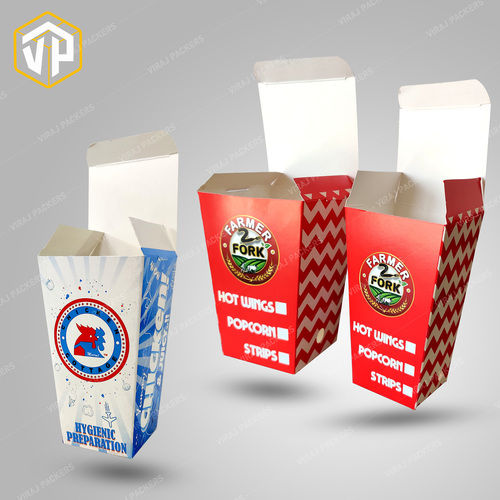 Customized Chicken Popcorn Packaging Boxes Manufacturer