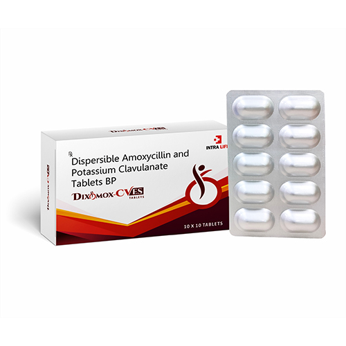 Dispersible Amoxycillin And Potassium Clavulanate Tablets BP - Effective Combination for Treating Bacterial Infections in Adults | Convenient Tablet Form, Follow Healthcare Dosage Guidelines, Store in Cool Place