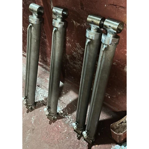 Iron Welded Hydraulic Cylinder - Color: Grey