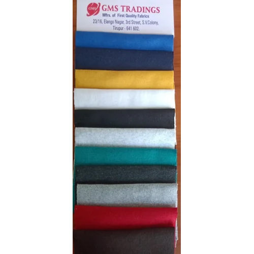 Cotton 1X1 Lycra Rib Finish Knitted Fabric - Color: Multicolour