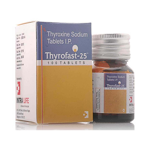 Thyroxine Sodium Tablets IP - General Medicine for Hypothyroidism, Suitable for Adults, Store in Cool Place, Follow Dosage Guidelines