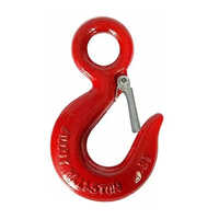 Lifting Eye Hook - Mild Steel, Red Coated, Durable Assembly Tool | Heavy Load Pulling Solution With Warranty