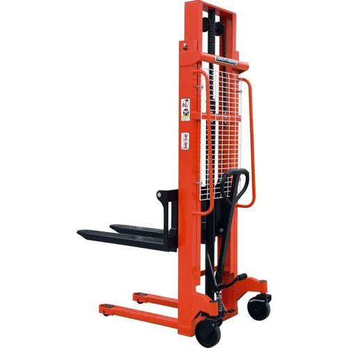 Manual Hydraulic Stacker - 1 Tonne Lifting Capacity, Rust-Proof Material | Strong, Durable Design with 1000 kg Max Load and Warranty