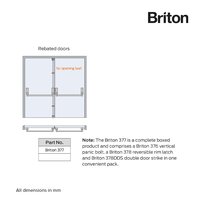 Double Rebated Door Panic Bar