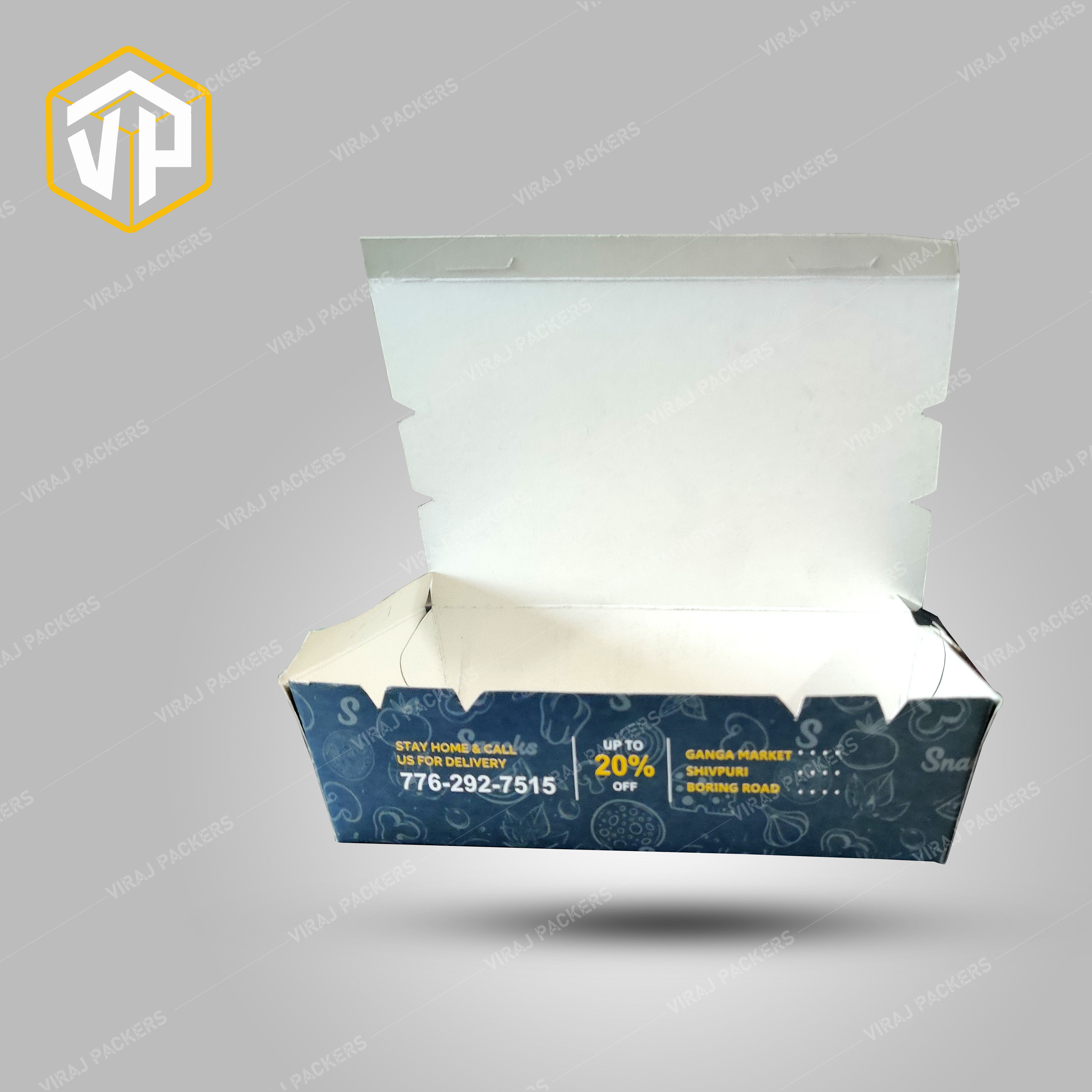 Customized Printed Snacks Packaging Boxes Manufacturer