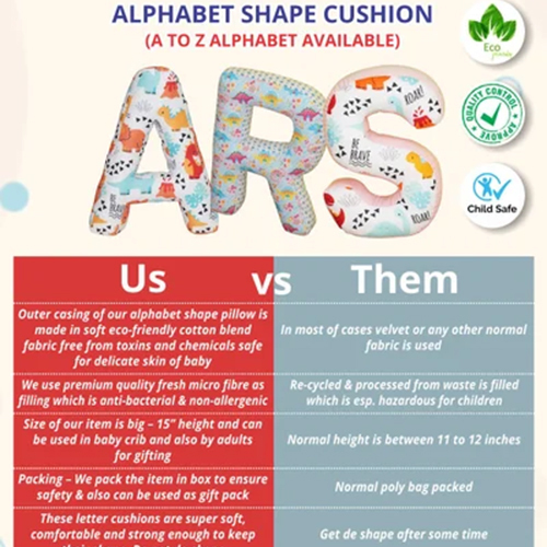 Alphabet Shape Pillow