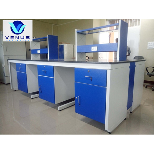 Island Table With Reagent Rack