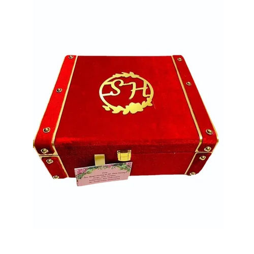 Wedding Invitation Box - Material: Mdf Material.&Shaneel Fabric