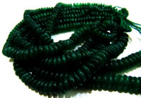 Natural Green Onyx Plain German Cut 6-9mm Beads Strand 8 inches long