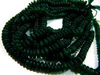 Natural Green Onyx Plain German Cut 6-9mm Beads Strand 8 inches long