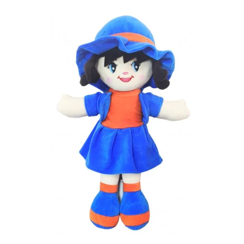 Curly Doll Soft Toy - Foam & Fiber Stuffed, Various Sizes, Multicolor Design | Ideal for Cuddling, Suitable for All Ages