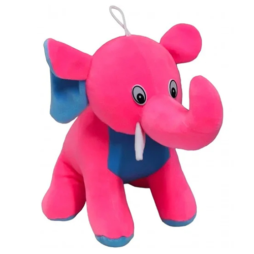 Baby Elephant Soft Toy For Childrens - Foam & Fiber Stuffing, Various Sizes, Blue & Pink Colors | Adorable Cuddly Plush Design Ideal for All Ages