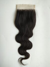 5x5 Body Wave Transparent Lace Natural Color Human Hair Closure