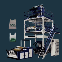 Biodegradable Bag Making Machine - Steel, 16-20 Feet, 52 Inch Nip Roller Size | Three Phase, Stationary Die, Model GI-65X, 53 KW Power