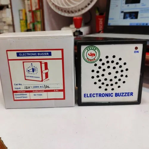 96X96Mm Electronic Buzzer - Color: Black White