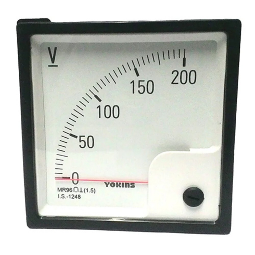Analog Volt Meter - Color: Black White