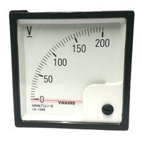 Analog Volt Meter - Color: Black White