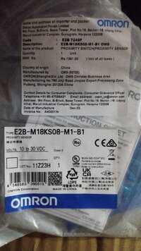 OMRON PROXIMITY SENSOR, E2B-M12KS04-WP-C2, E2B-M12LS04-M1-B1, E2B-M12LS04-M1-B2, E2B-M12LS04-M1-C1, E2B-M12LS04-M1-C2, E2B-M12LS04-WP-B1,  E2B-M12LS04-WP-B2, E2B-M12LS04-WP-C1, E2B-M12LS04-WP-C2