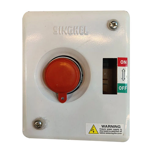 Metal Clad Plug Socket Ac Box - Color: White/ Red