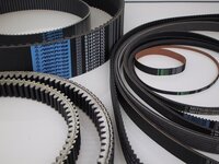 Industrial Belts - Rubber Material, 10 Meter Length, Black Color | Industrial Usage, Durable and Reliable Industrial Belts