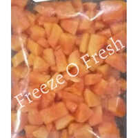 Frozen Papaya Slices - 1 Kilogram Pack, Organic Freshness From India, 12-month Shelf Life, No Preservatives, Perfect For Smoothies & Desserts