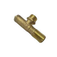 Plumbing Brass Ferrules Cock - 15 Mm Round Shape, Glossy Finish | Ideal For Bath Hardware Sets, Durable And Stylish Design