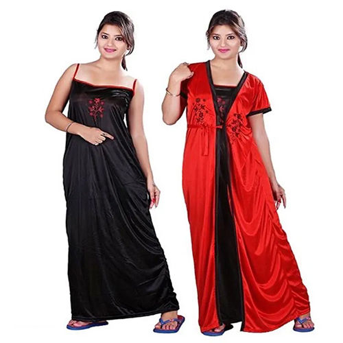 Black And Red Night Dress