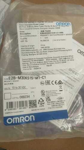 OMRON PROXIMTIY SENSOR ,E2B-M18LN16-WP-B2, E2B-M18LN16-WP-C1, E2B-M18LN16-WP-C2, E2B-M30KS15-M1-B1, E2B-M30KS15-M1-C1, E2B-M30KS10-W\P-B1, E2B-M30KS15-WP-B1, E2B-M30KS15-WP-B2,