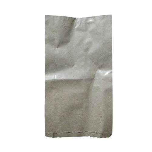 Glossy Food Grade Kraft Paper Pouch - Color: White