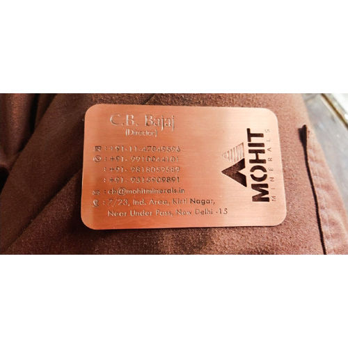 Brass Metal Card