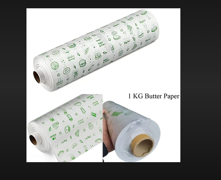 butter paper food wrapping roll 500 gm