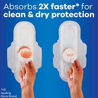 Always Ultra Thin Feminine Pads For Women, Size 2 Long Super Absorbency, With Wings, Unscented, 58 Count(Pack of 1)