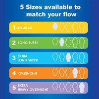 Always Ultra Thin Feminine Pads For Women, Size 2 Long Super Absorbency, With Wings, Unscented, 58 Count(Pack of 1)