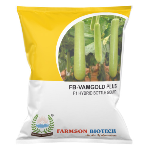 Bottlegourd Seeds -Vamgold Plus F1 Hybrid - 55-60 Cm Length, Light Green Color | 95%-99% Purity, Prolific Yielder with 9 Months Shelf Life