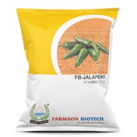Chilli Seeds Fb-jalapeno F1 Hybrid - Dark Green Thick Skin, Cylindrical Shape 5-7cm Length | 95%-99% Purity, 9 Months Shelf Life, High Yield