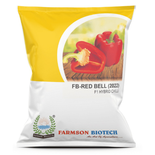 Chilli Seeds -Red Bell 2022 F1 Hybrid - Cultivation Type: Common