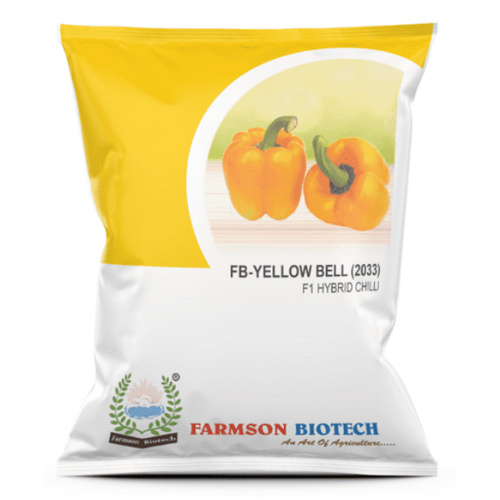 Chilli Seeds -Yellow Bell 2033 F1 Hybrid - Cultivation Type: Common