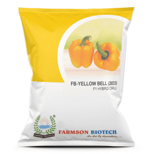 Chilli Seeds Fb-Yellow Bell 2033 F1 Hybrid - Cultivation Type: Common