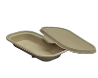Bagasse Meal Tray with Lid