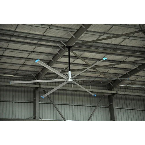 Hvls Trussless Roof Fans - Color: Silver