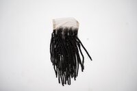 Black Transparent Lace Kinky Curly Human Hair Closure