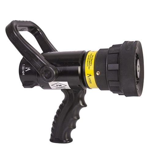 Mid-Range Assault Handline Nozzle with 1.5 inlet, NH thread, 150 GPM 75 PSI