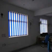 Fabric Vertical Roller Blinds - High-quality Fabric, Custom Sizes Available, Sleek Plain Design | Ideal For Home, Office, Hotel Use, Easy To Clean