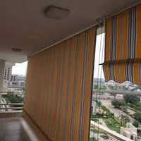 Drop Down Awnings - High-quality Pvc, Different Sizes, Multicolor Options, Tent Style Printed Design, Easy Installation For Outdoor Coverage