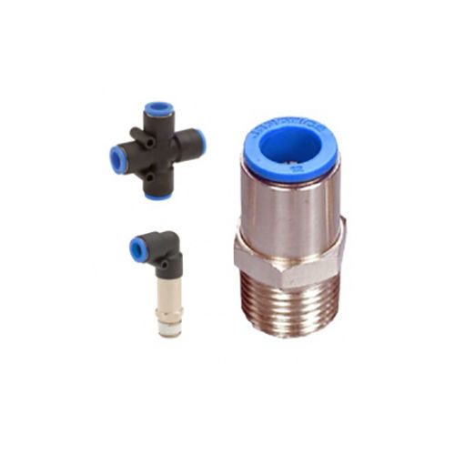 Self Sealing Cross Union And Plug Fittings - Material: Stainless Steel