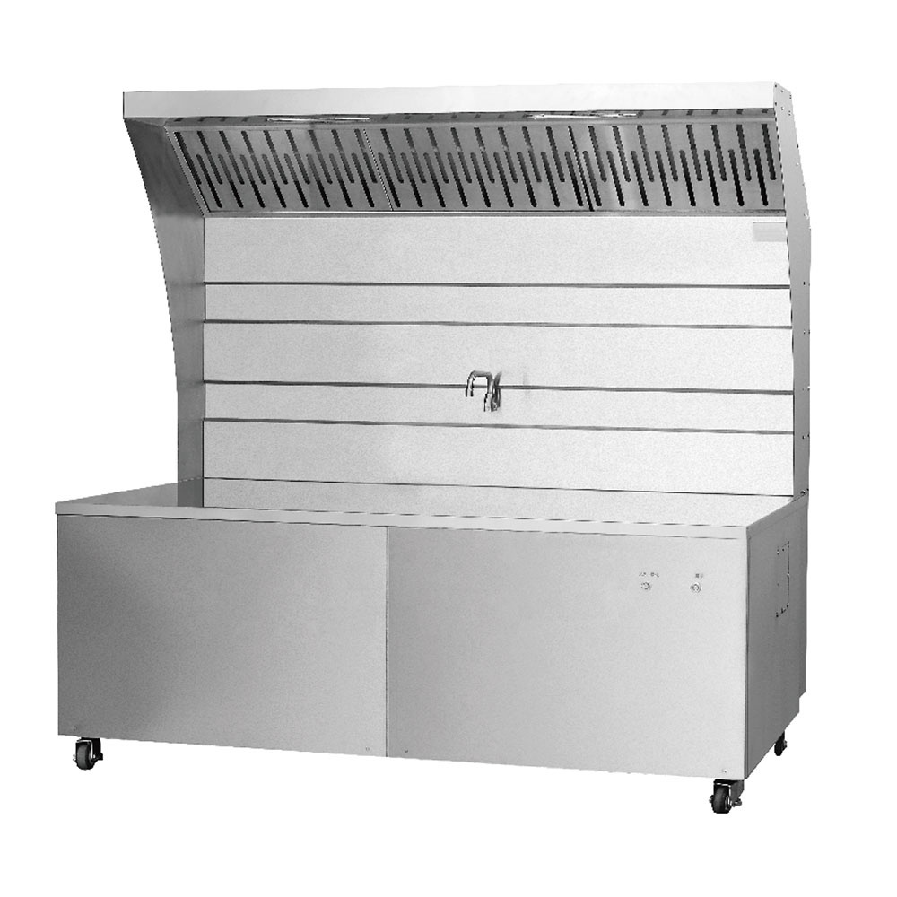 Stainless Steel Two Burner Counter