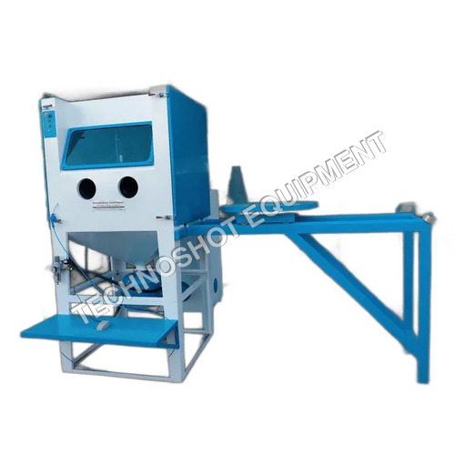 Automatic Shot Blasting Machine - Color: Blue White